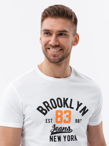 Ombre T-Shirt 'S1736' in Weiß