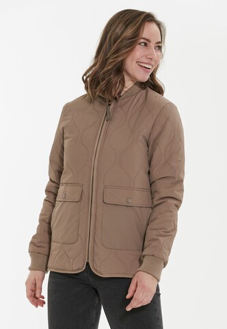 Weather Report Between-Season Jacket 'Eilish' in Brown: front