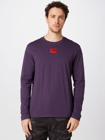 T-Shirt 'Diragolo' HUGO Red en violet : devant