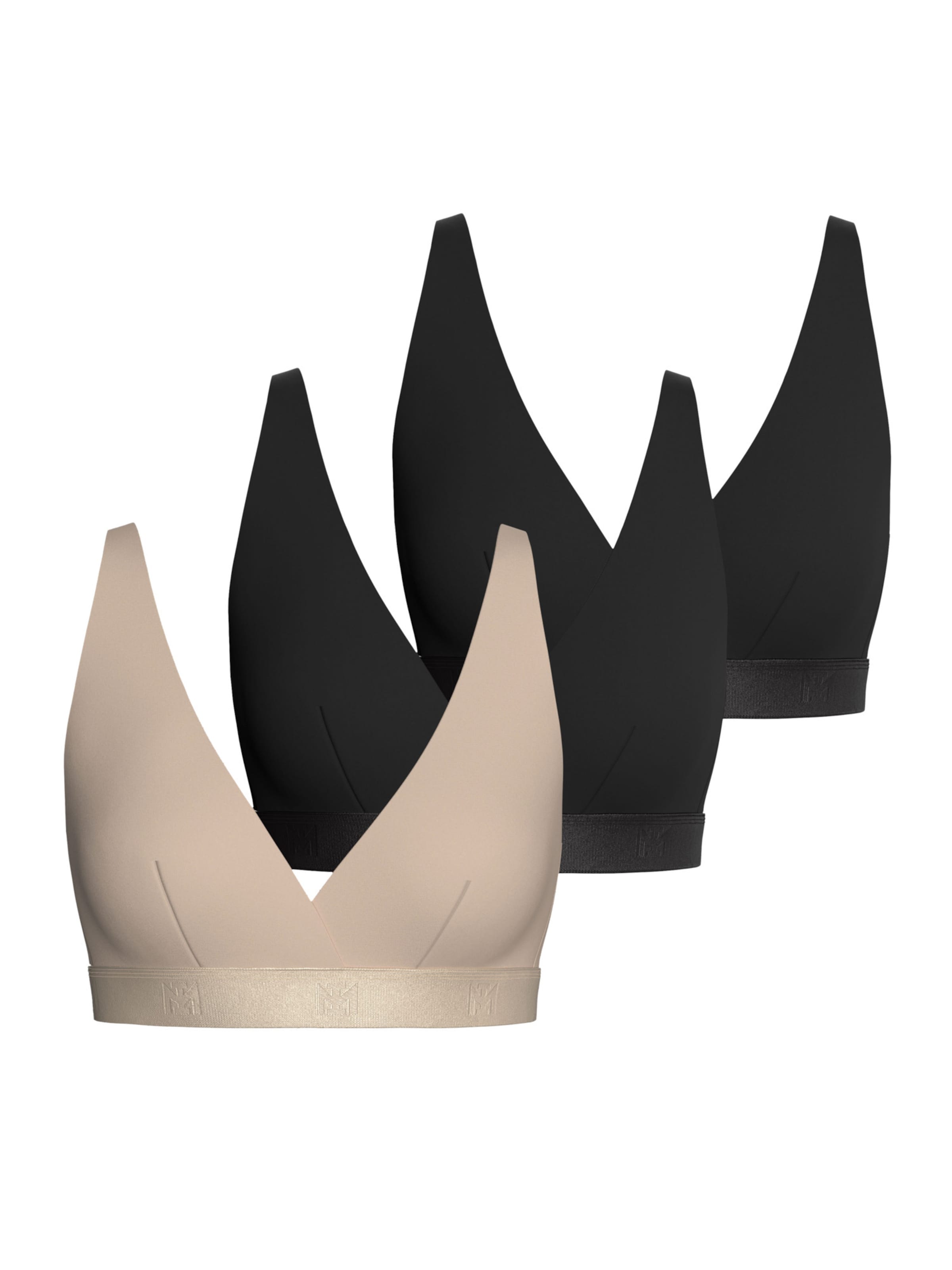 IMPETUS Triangle Bra in Beige: front