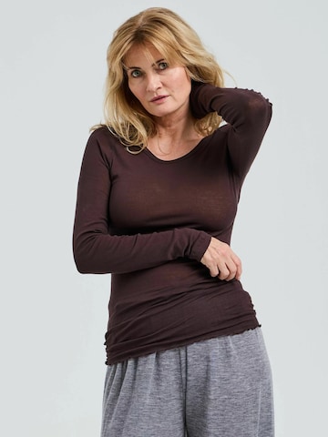 Seamless Basic Paita 'Elvira' värissä ruskea: etupuoli