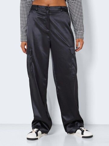 Noisy may Loose fit Cargo Pants 'Drewie' in Black: front