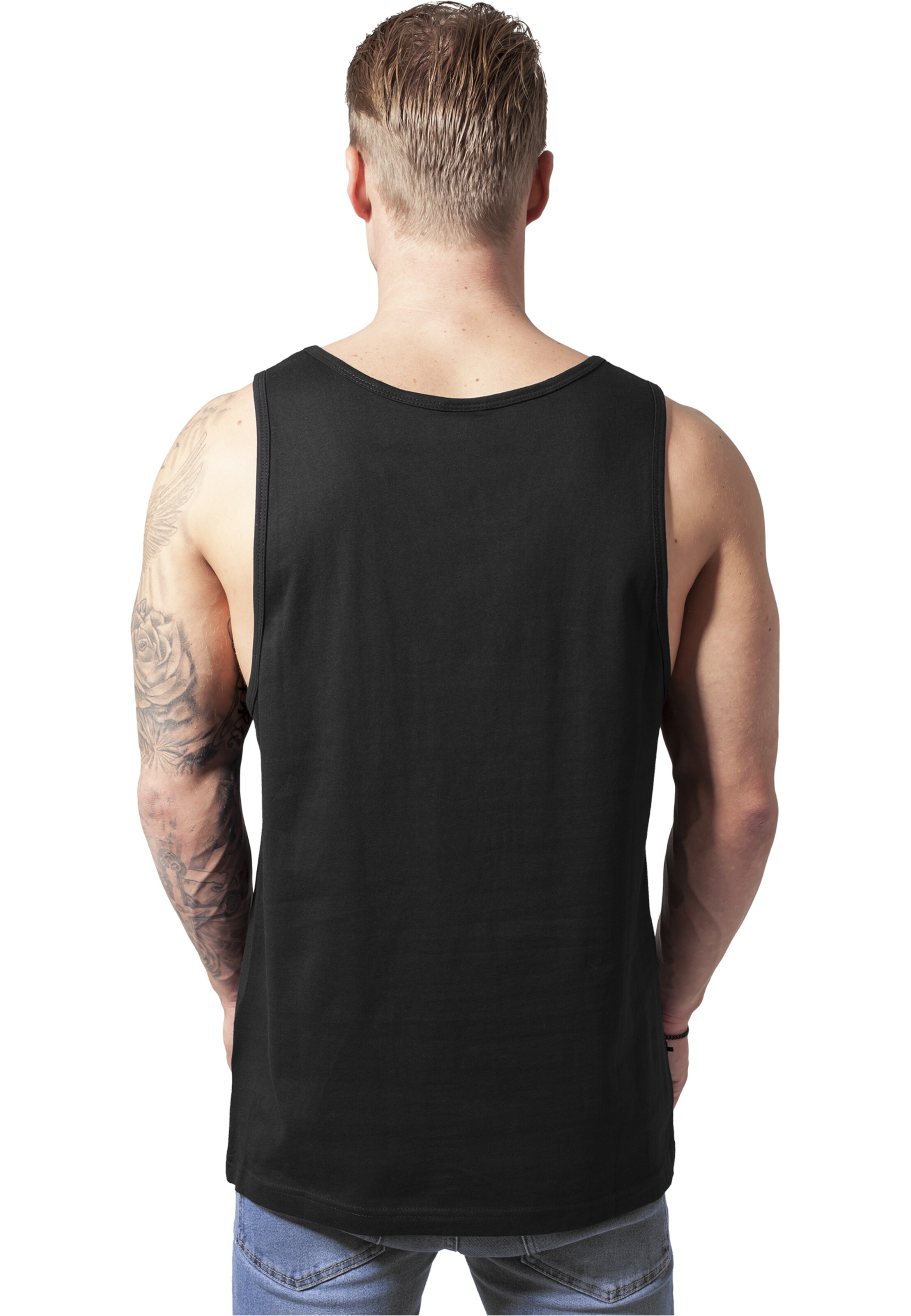 Urban Classics Shirt 'Big Tank' in Black