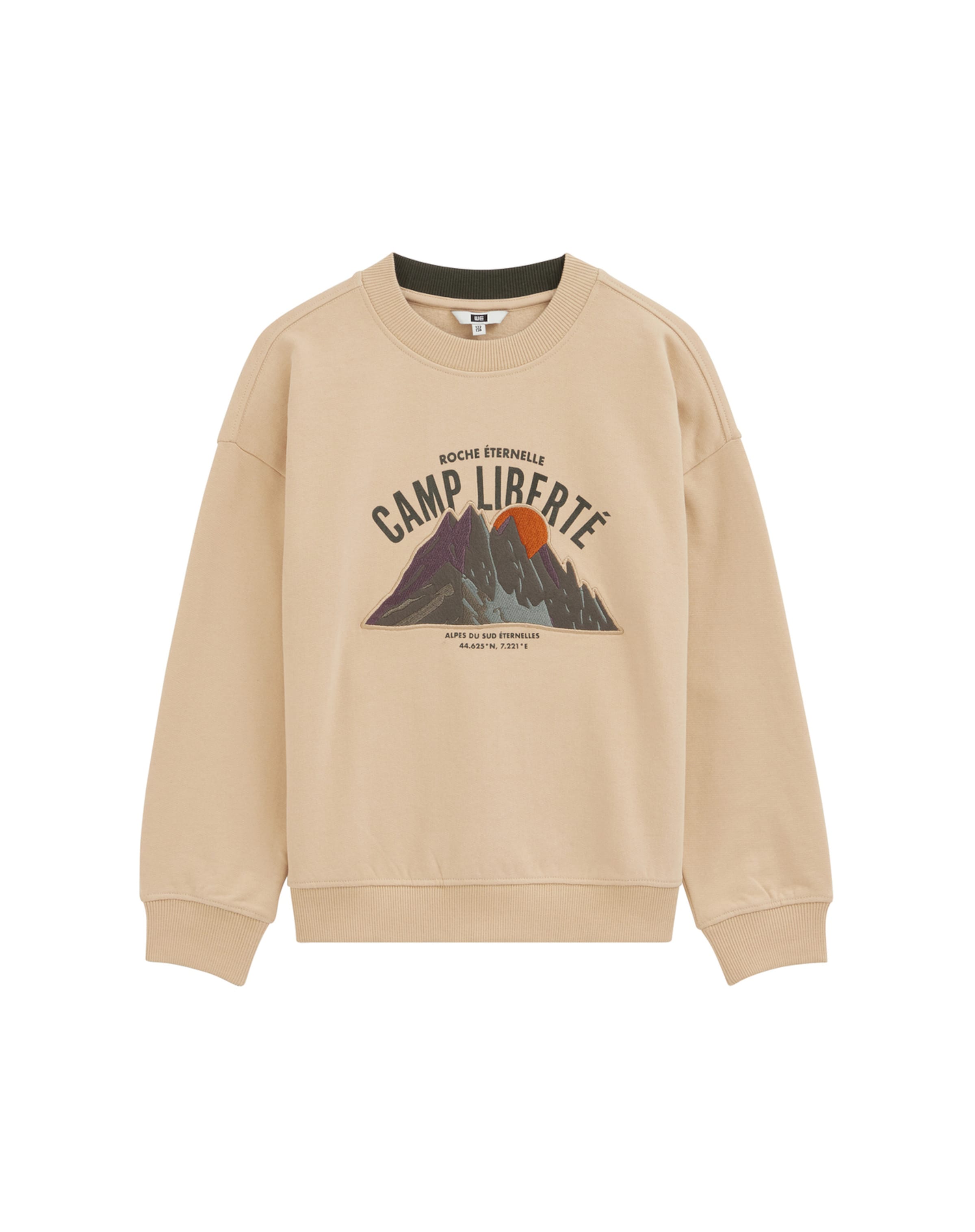 Bluză de molton de la WE Fashion pe bej: față