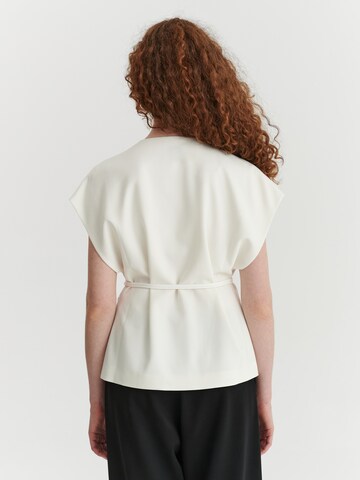 Gilet de costume 'Zakari' TATUUM en blanc