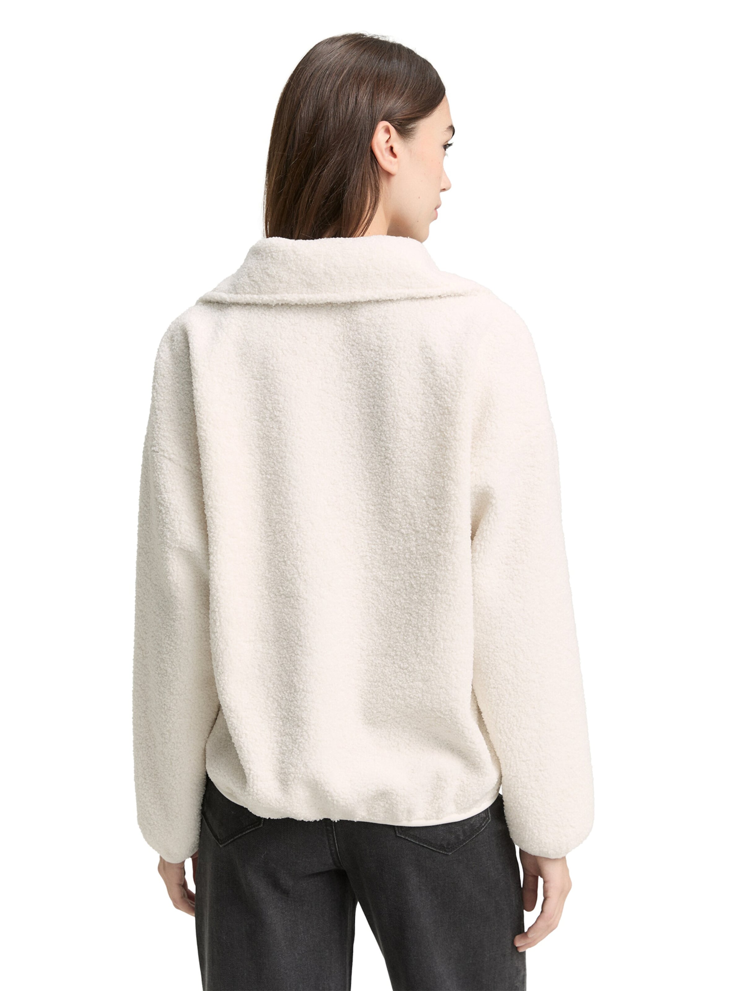 TOM TAILOR DENIM Sweater in White