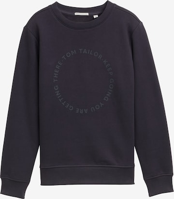 TOM TAILOR Sweatshirt in Grey: front