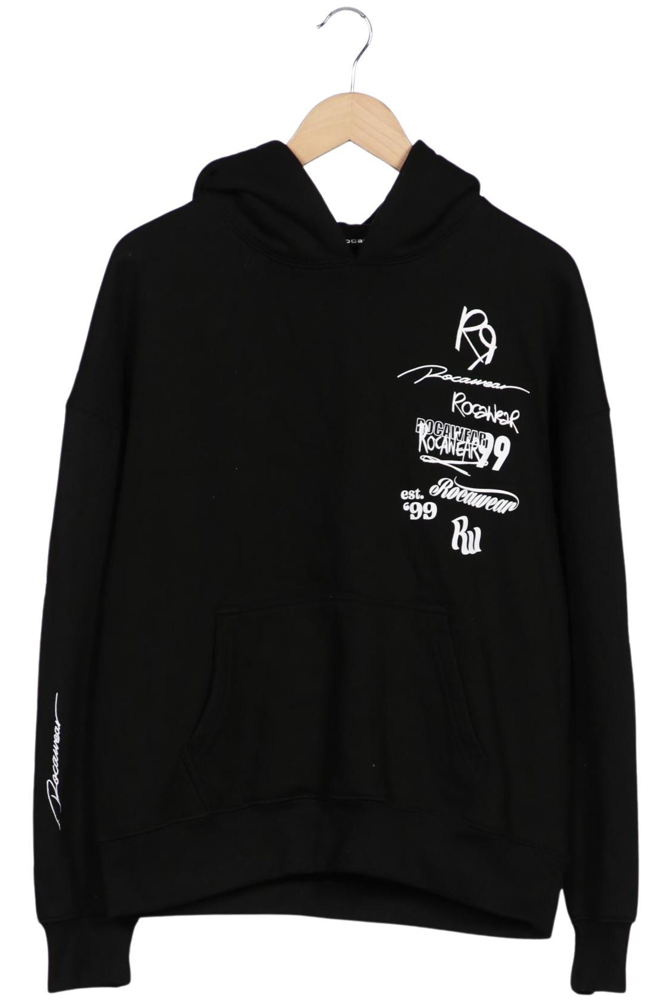 ROCAWEAR Sweatshirt & Zip-Up Hoodie in M in Black: front