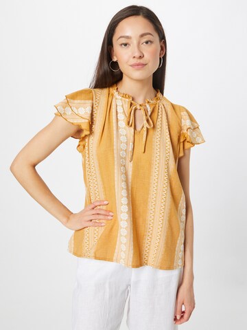 Sofie Schnoor Blouse 'SERAPHINA' in Geel: voorkant