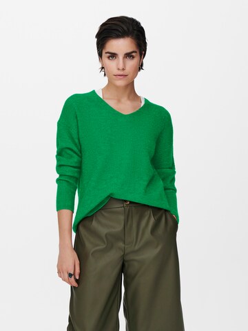 Pull-over 'CAMILLA' ONLY en vert : devant