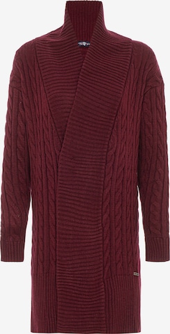 Jimmy Sanders Knit Cardigan in Red: front