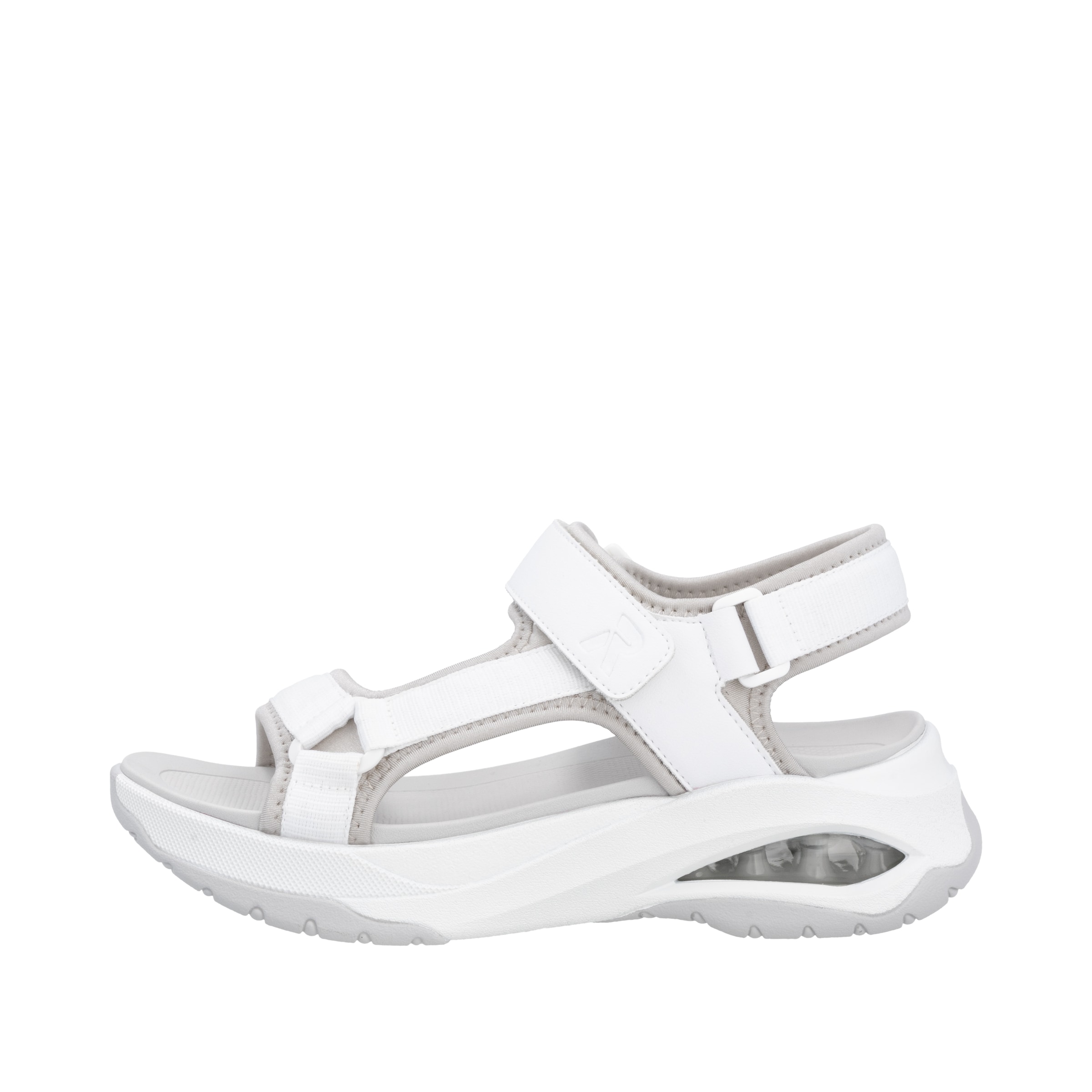 Sandales de randonnée Rieker Sport en blanc : devant