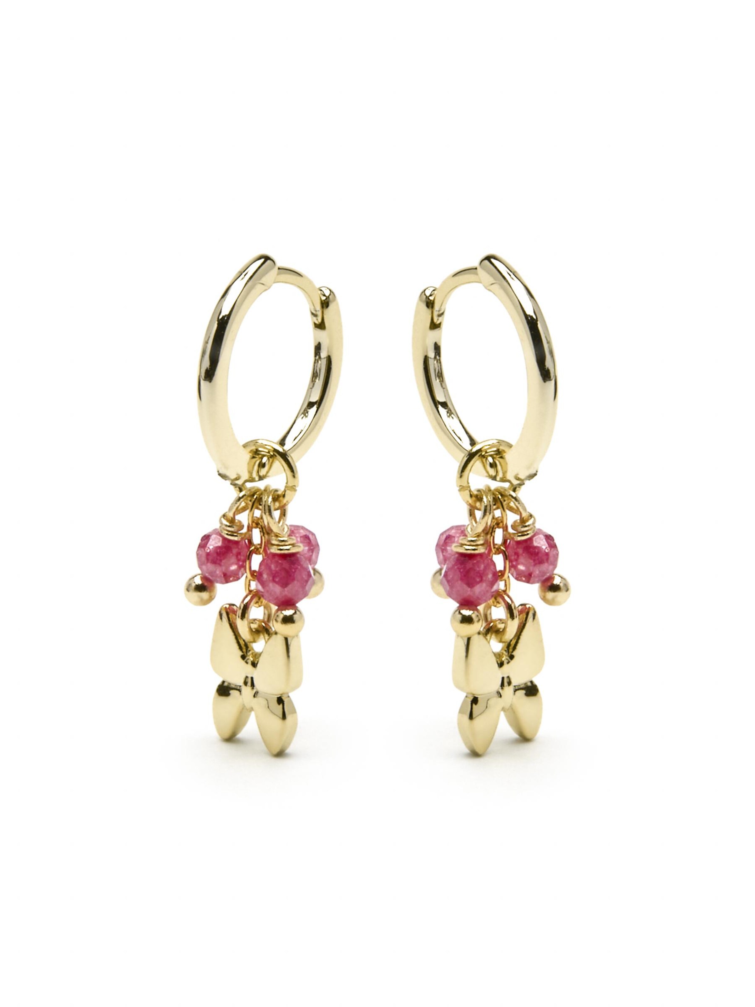 Boucles d'oreilles 'Coaran' Luxenter en rose