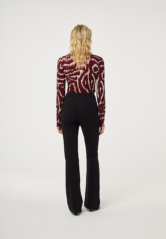 évasé Pantalon Fabienne Chapot en noir