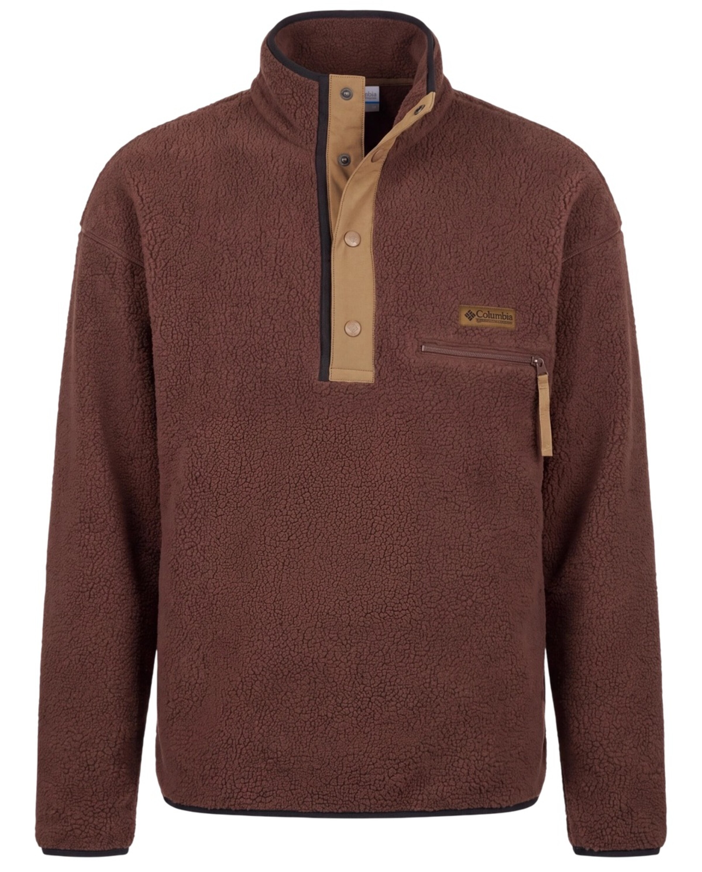 Pull-over de sport 'Helvetia II' COLUMBIA en marron : devant