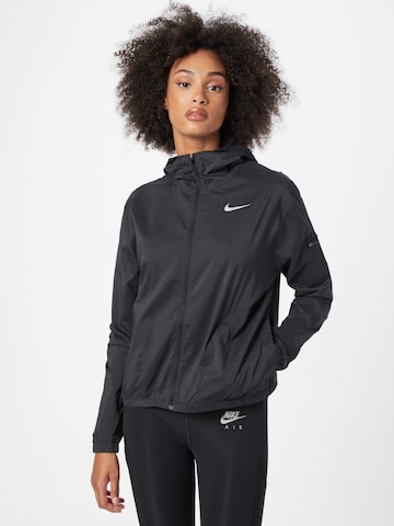 Veste de sport NIKE en noir : devant