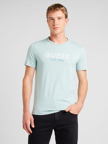GUESS T-Shirt 'Classic' in Blau: Vorderseite