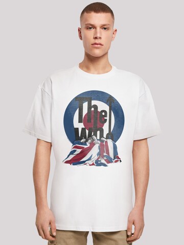 F4NT4STIC Shirt 'The Who Flag Blanket' in White: front