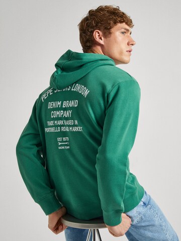 Pepe Jeans Суичър 'Rufus' в зелено: отпред