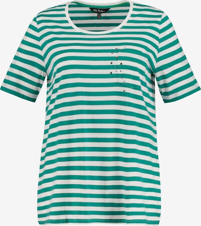 Ulla Popken Shirt in smaragd / weiß, Produktansicht