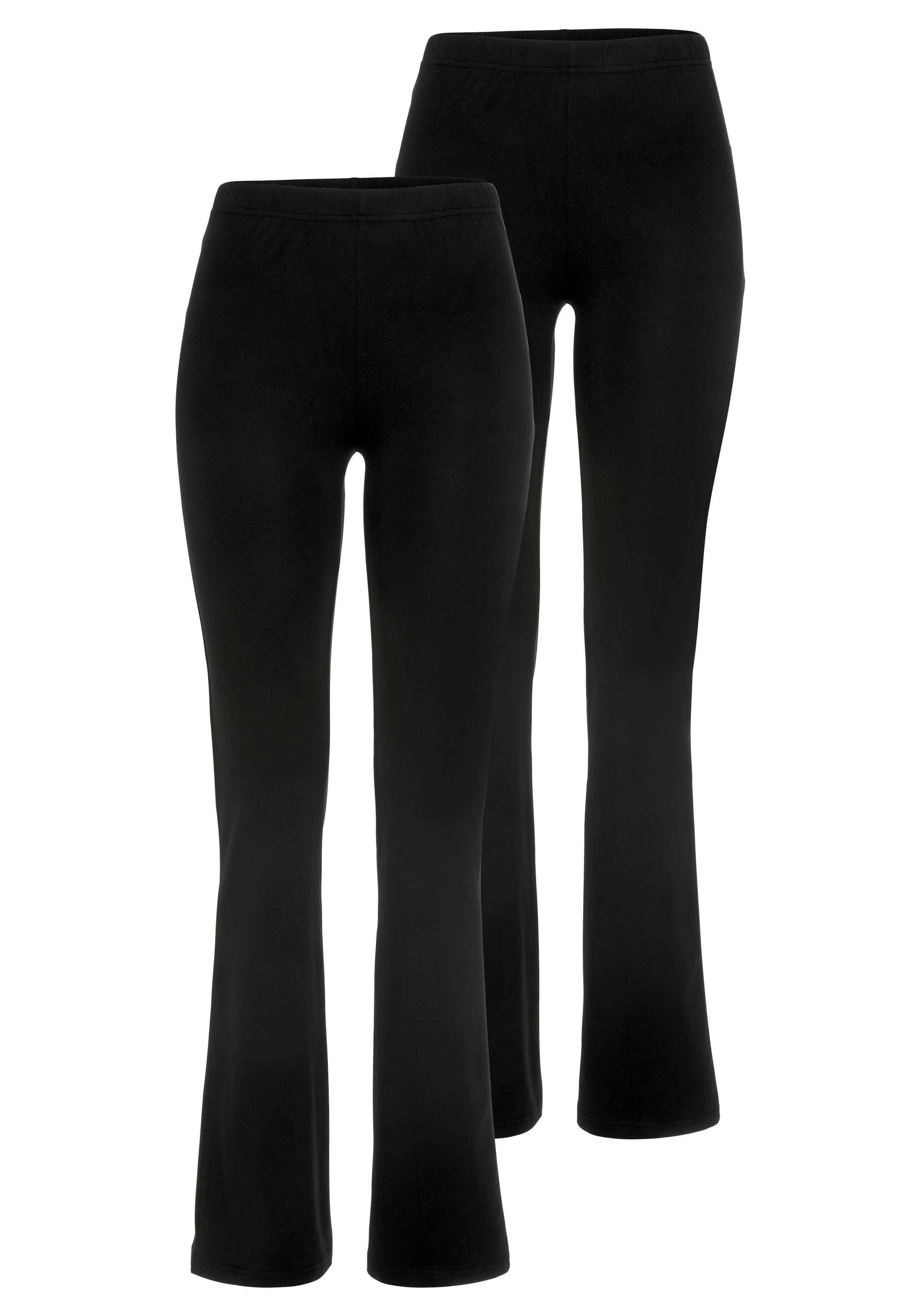 FLASHLIGHTS Boot cut Leggings in Black: front