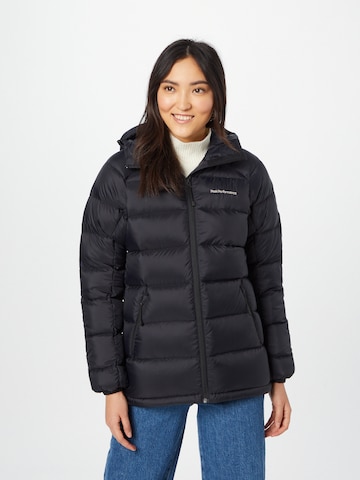 PEAK PERFORMANCE Outdoor Jacket in Black: front