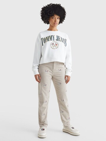 Sweat-shirt Tommy Jeans en blanc