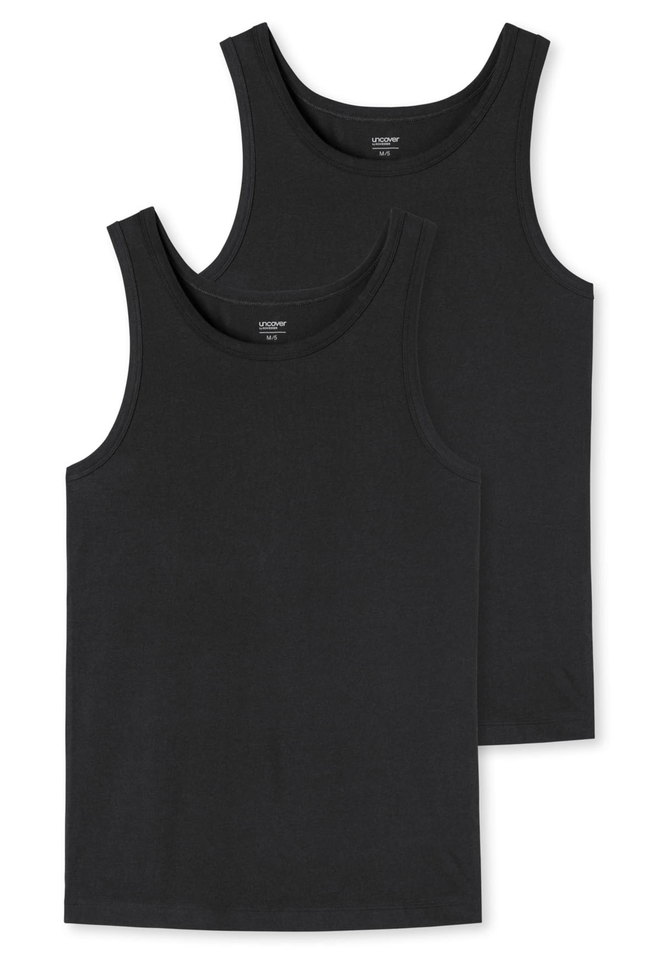 uncover by SCHIESSER Undershirt in Black
