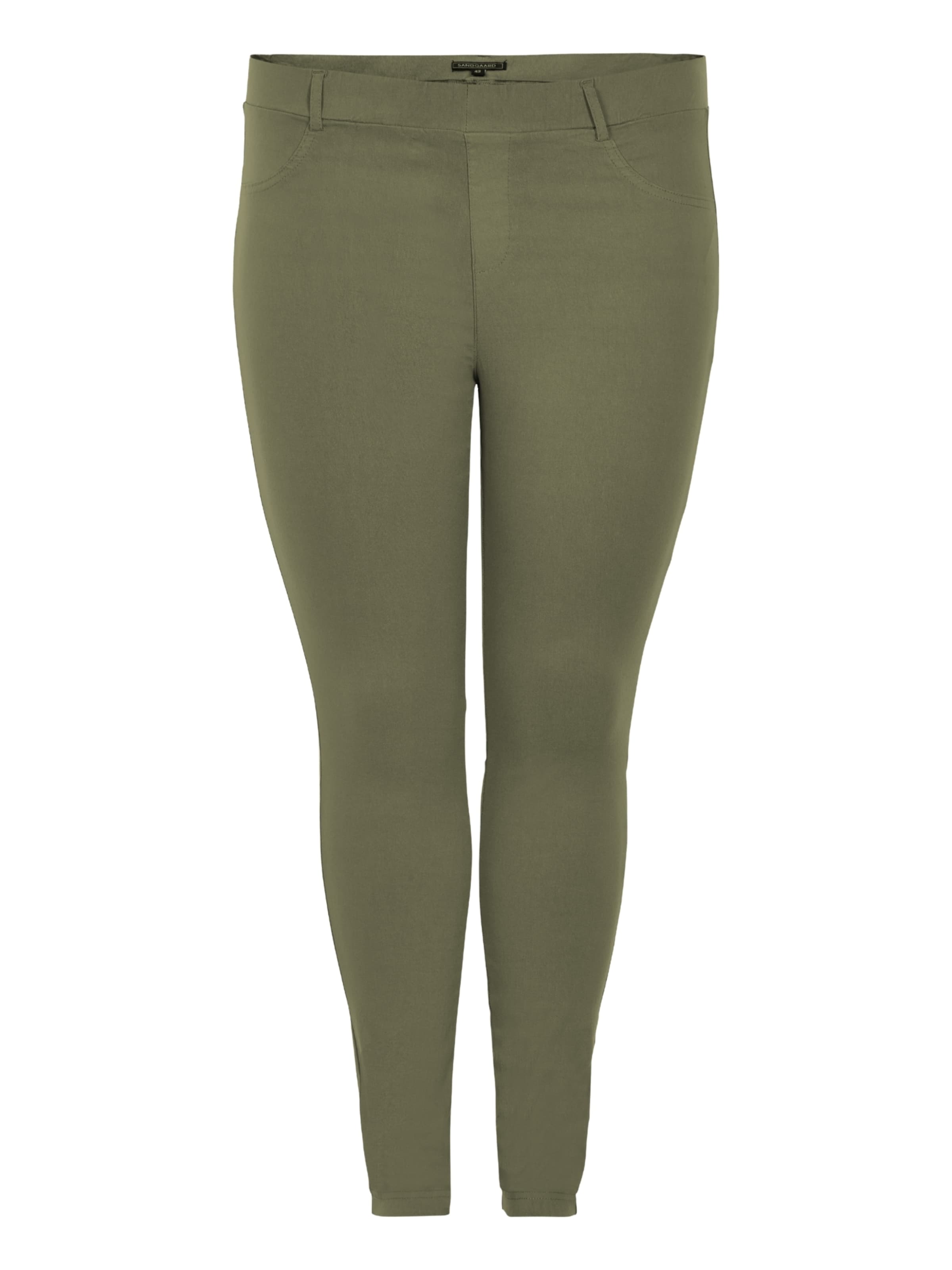 SANDGAARD Skinny Leggings 'Copenhagen' in Green: front