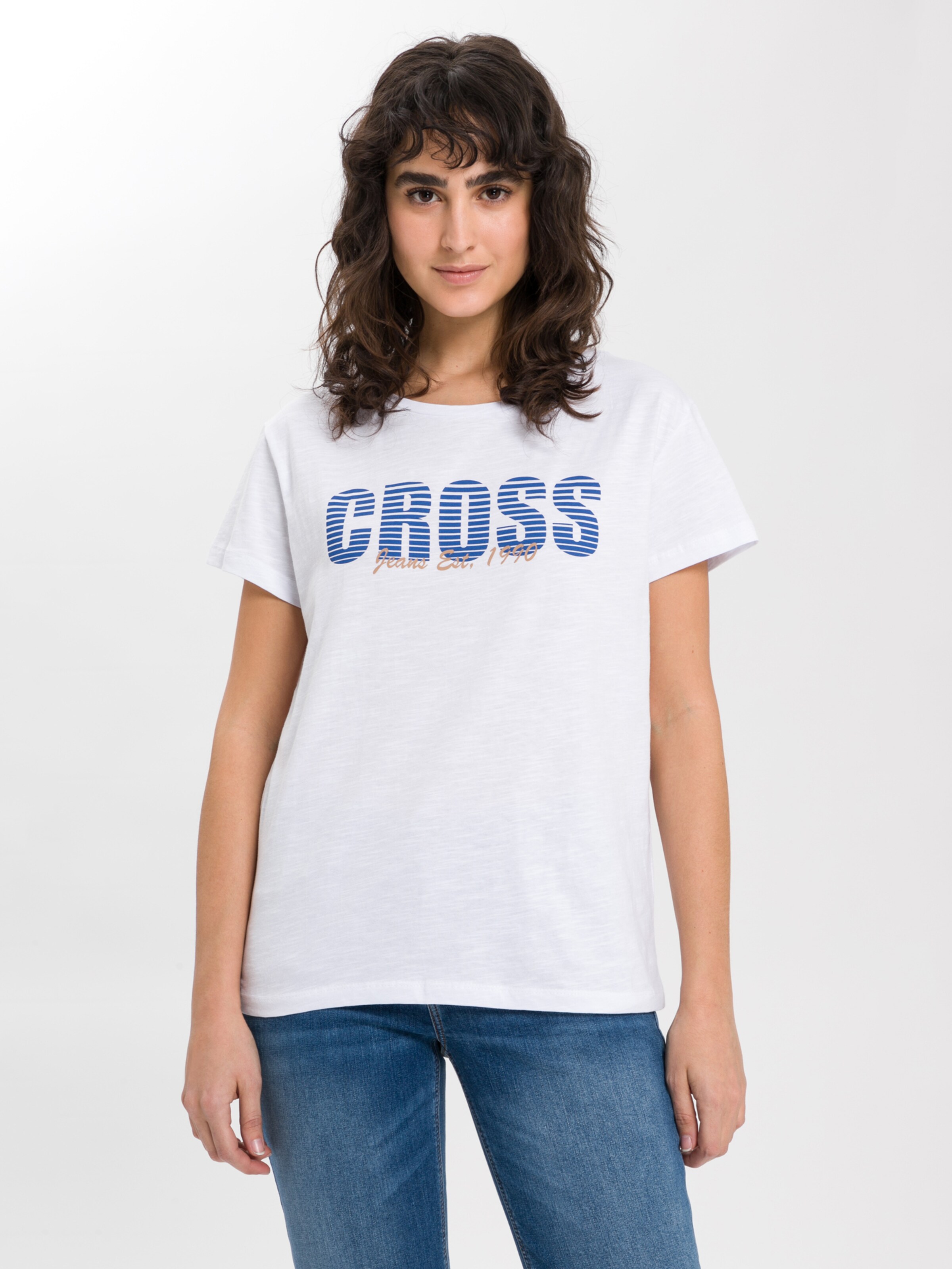 Frauen Shirts & Tops Cross Jeans Shirt in Weiß - YP47418