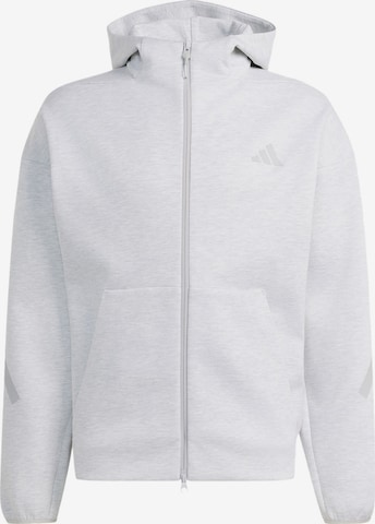 Veste de survêtement 'Z.N.E.' ADIDAS SPORTSWEAR en gris : devant