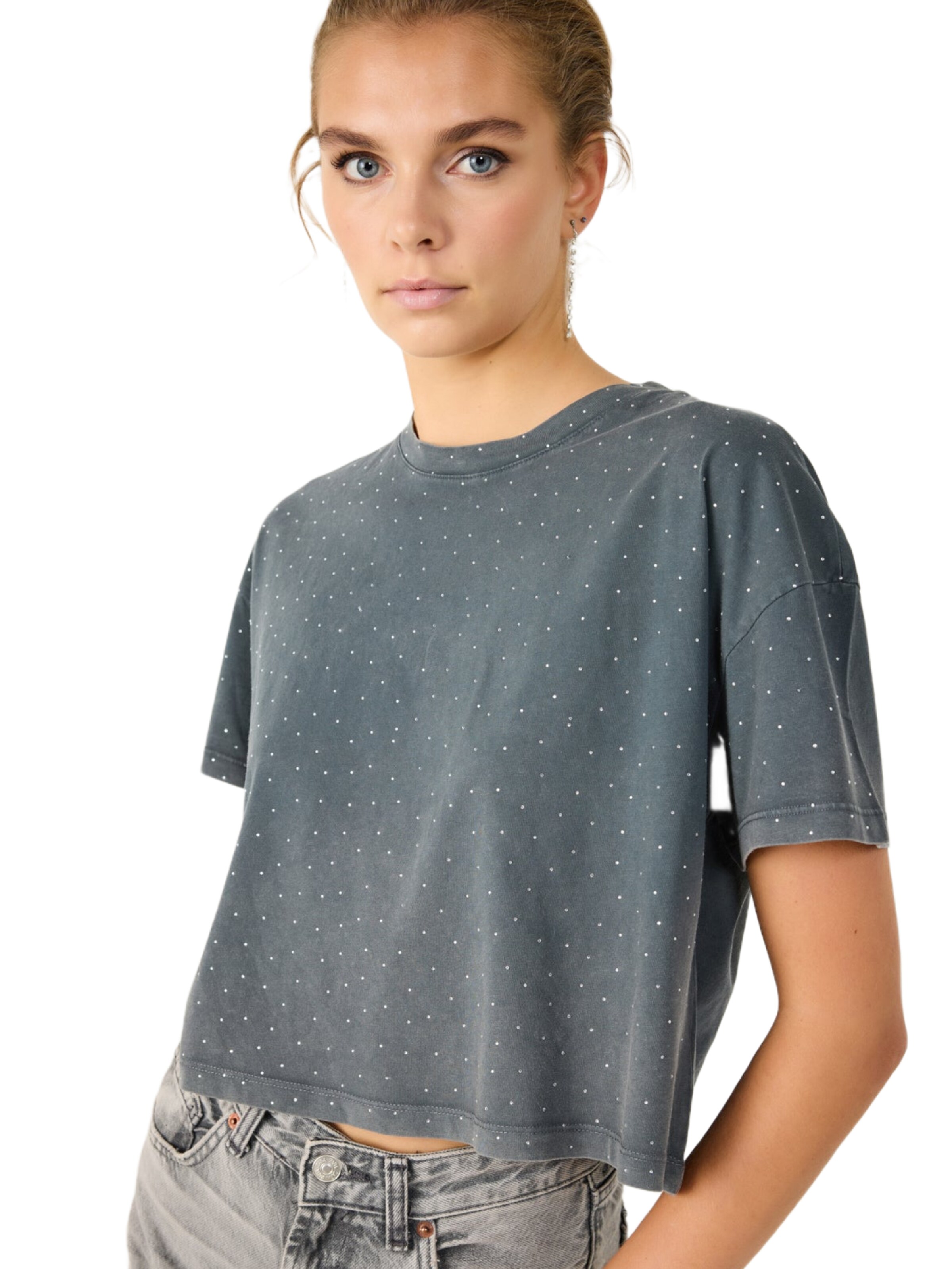 No Matter What Shirt in Grijs: voorkant