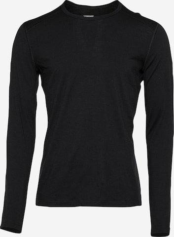 ICEBREAKERTehnička sportska majica '200 Oasis' - crna boja: prednji dio