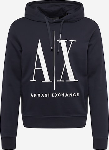 ARMANI EXCHANGE Sweatshirt in Blue: front