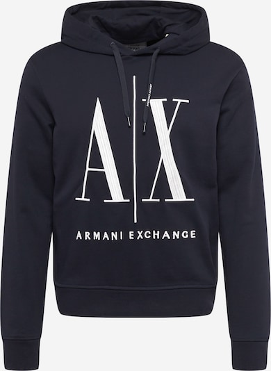 ARMANI EXCHANGE Sweatshirt in navy / weiß, Produktansicht