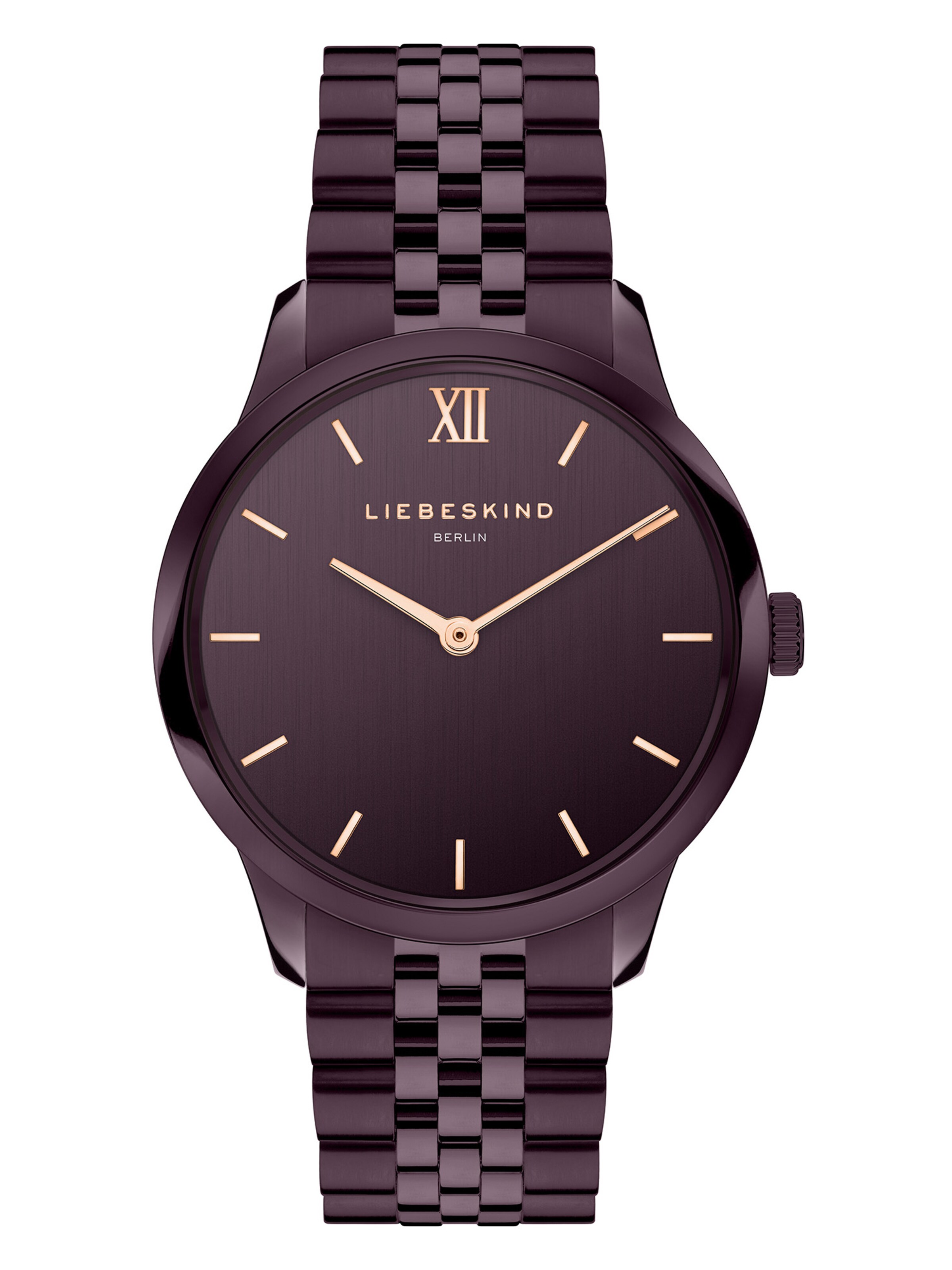 Montre à affichage analogique Liebeskind Berlin en violet : devant