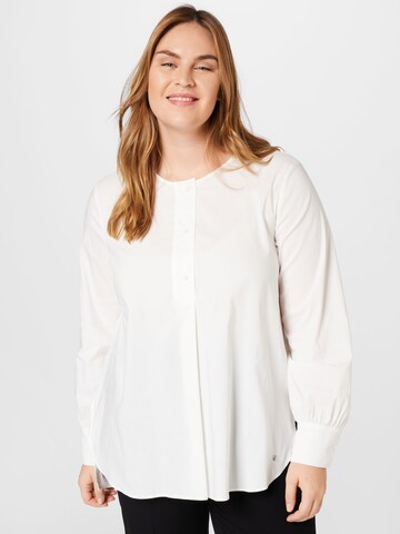 SAMOON Blouse in White: front