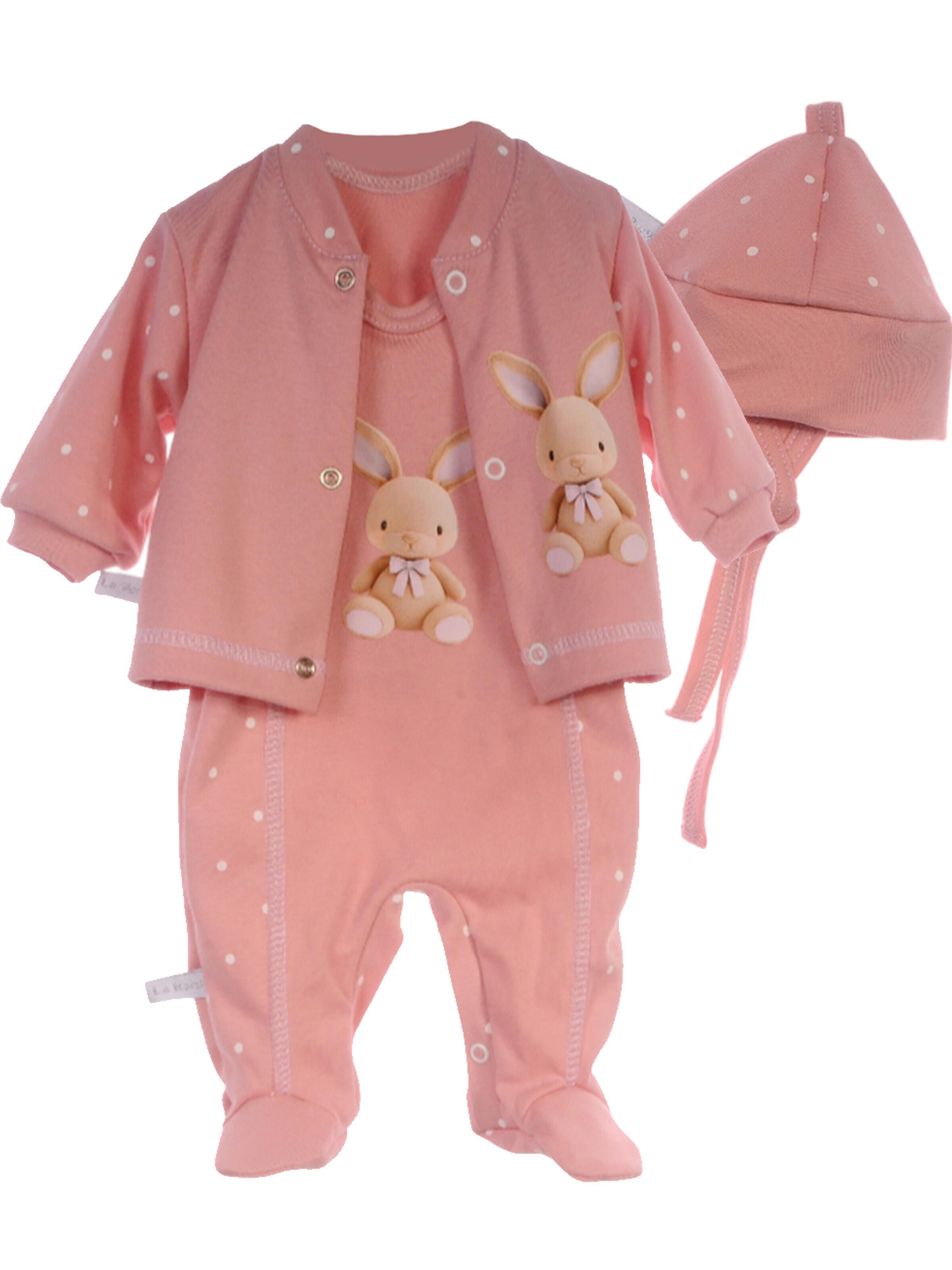 La Bortini Set in Pink: front