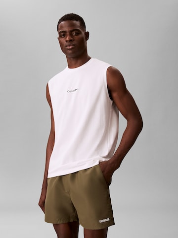 Calvin Klein Swimwear - Camiseta en blanco: frente