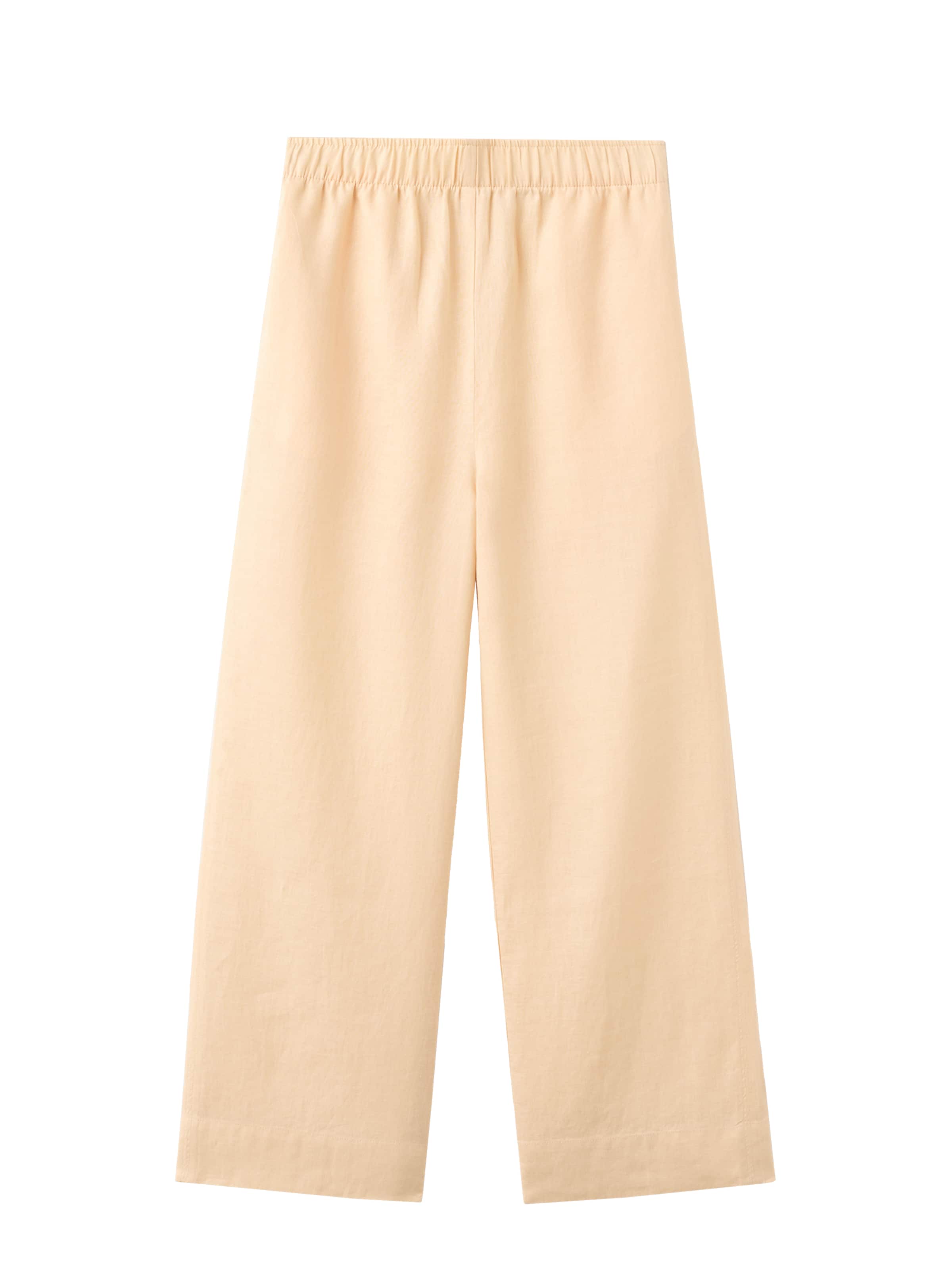 MANGO Loosefit Bukser 'Lino' i gul: forside