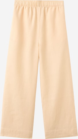 MANGO Loosefit Bukser 'Lino' i gul: forside