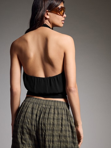 Bershka Top in Schwarz