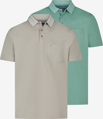 Ragman Shirt 'Basic' in Green: front