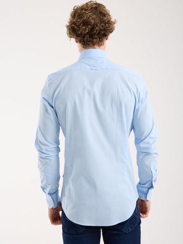 Slim fit Camicia business di 7Camicie in blu
