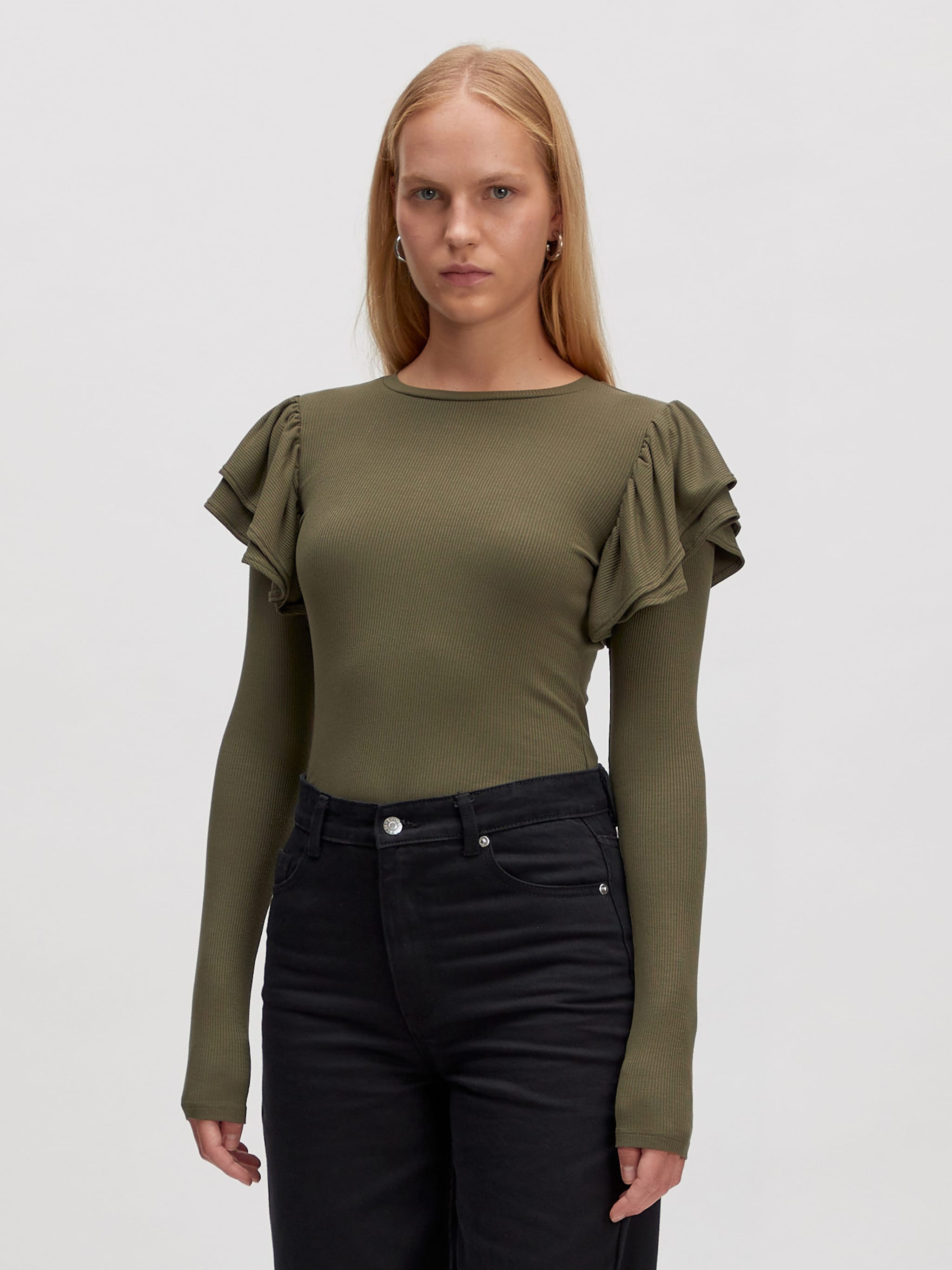 EDITED Shirt 'Elvira' grün