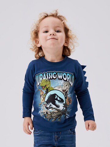 NAME IT Shirt 'Jolly Jurassic' in Blue