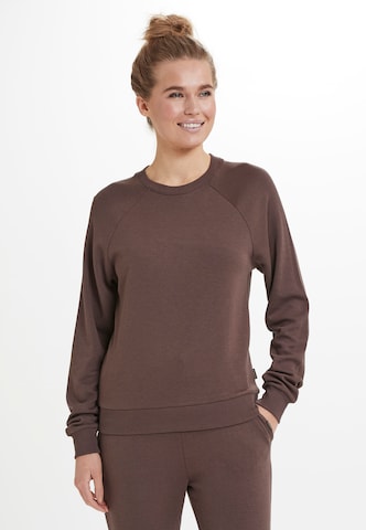 Athlecia Athletic Sweater in Brown: front