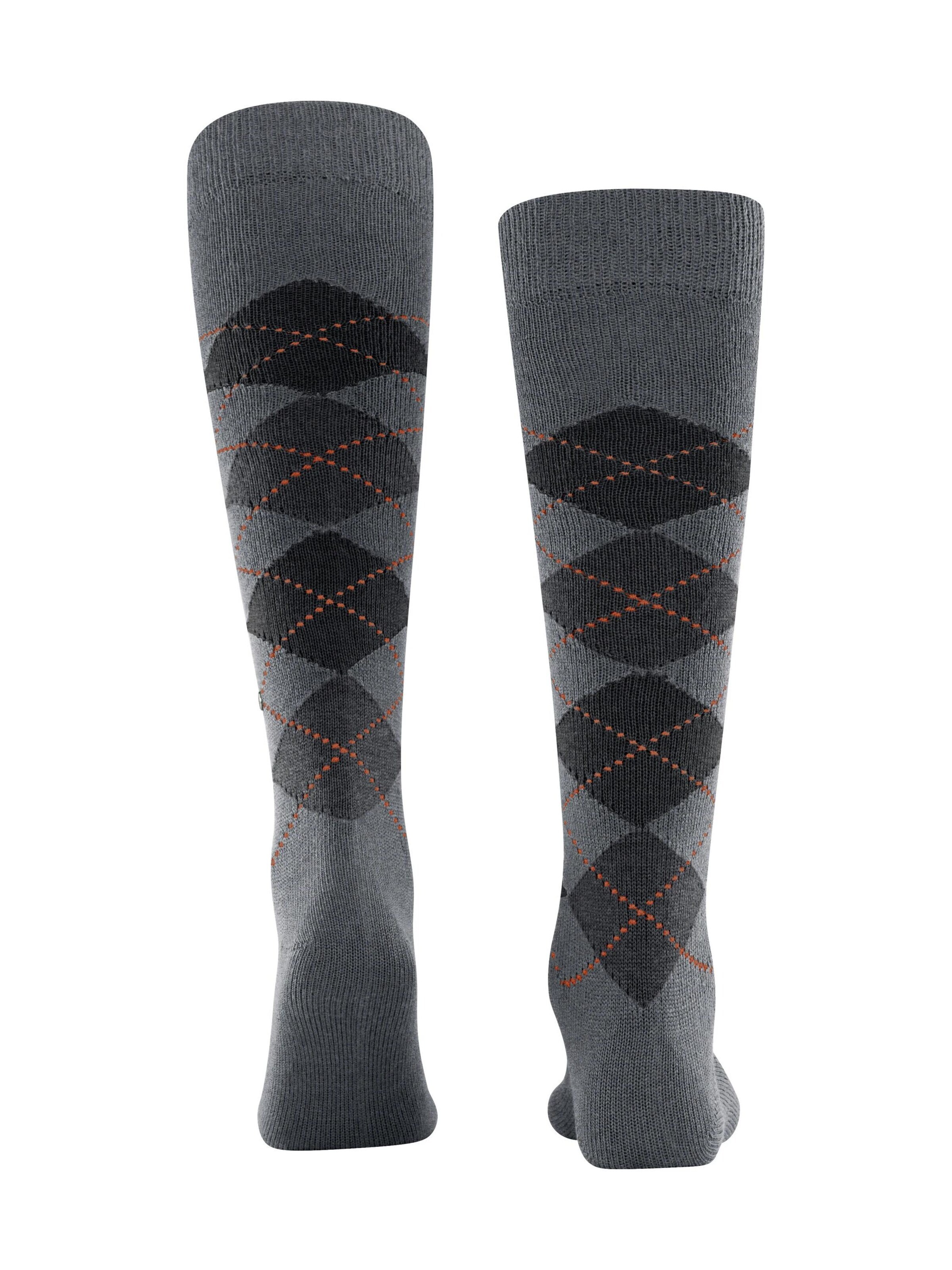 BURLINGTON Kniestrümpfe 'Preston'‌‌‌‌‌‌ in Grau