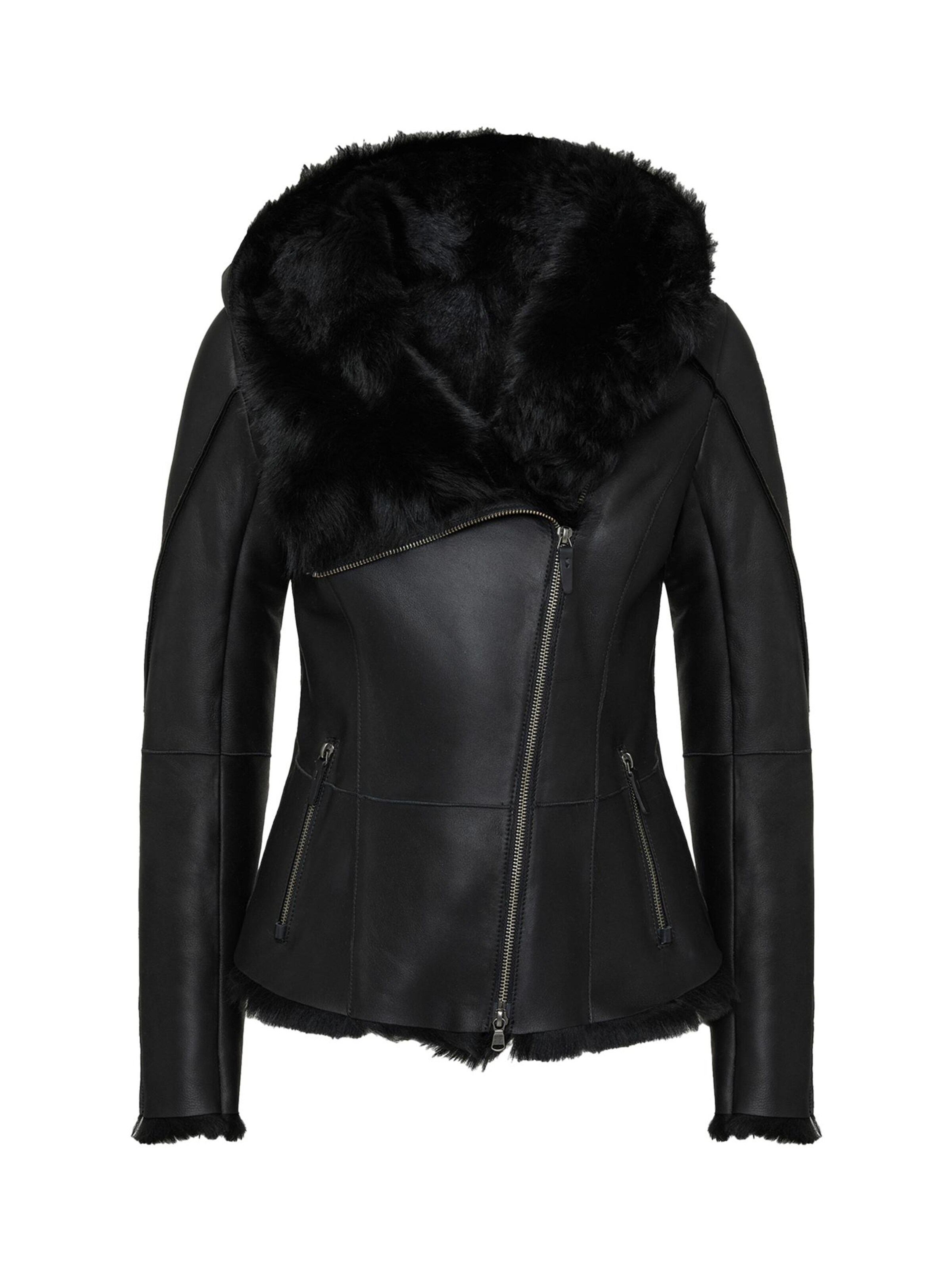 VESPUCCI BY VSP Winterjacke 'Hazel' in Schwarz: Vorderseite