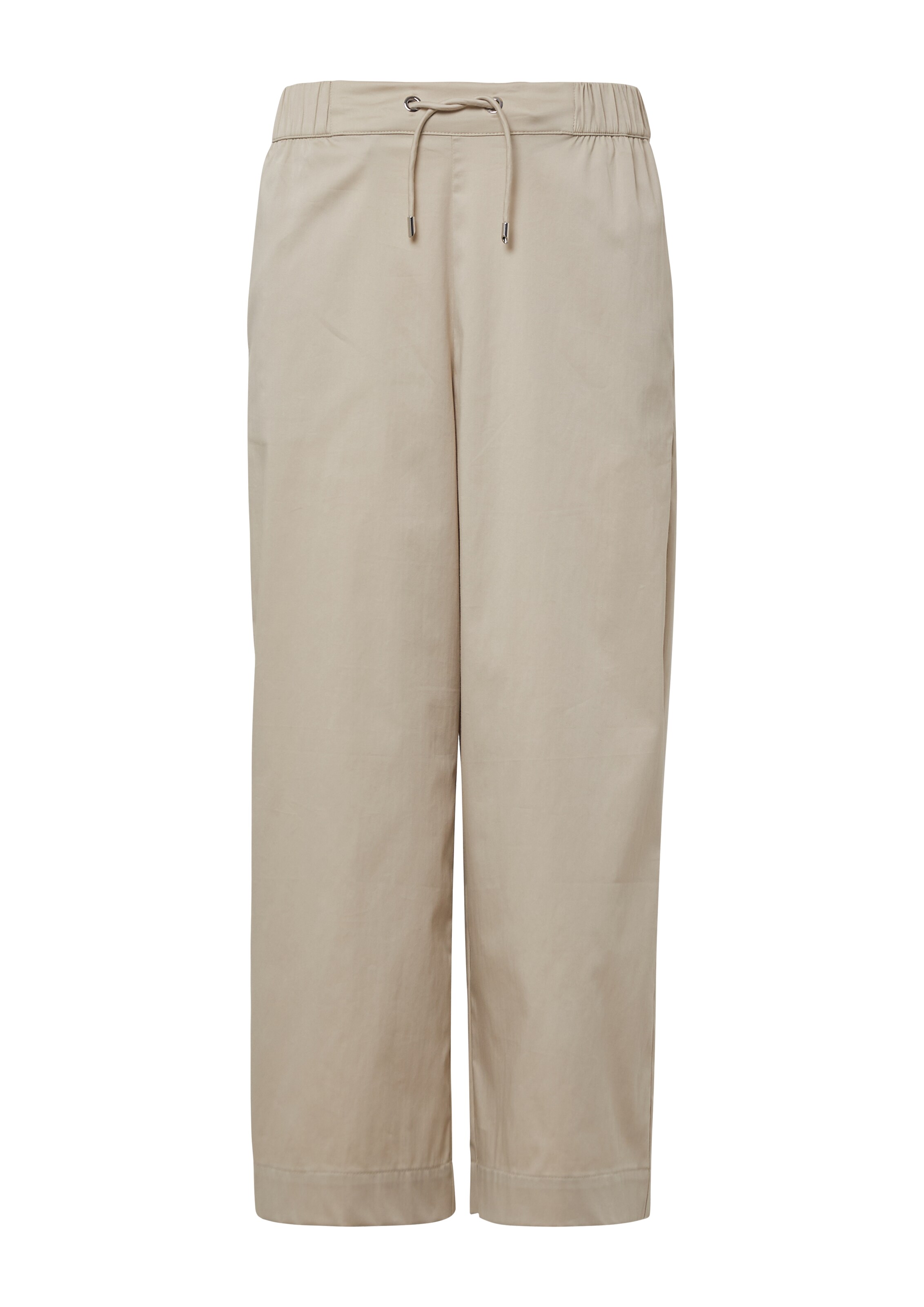 s.Oliver BLACK LABEL Wide Leg Hose in Beige: Vorderseite